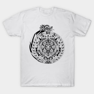 the aztec calendar in teotihuacan ecopop T-Shirt